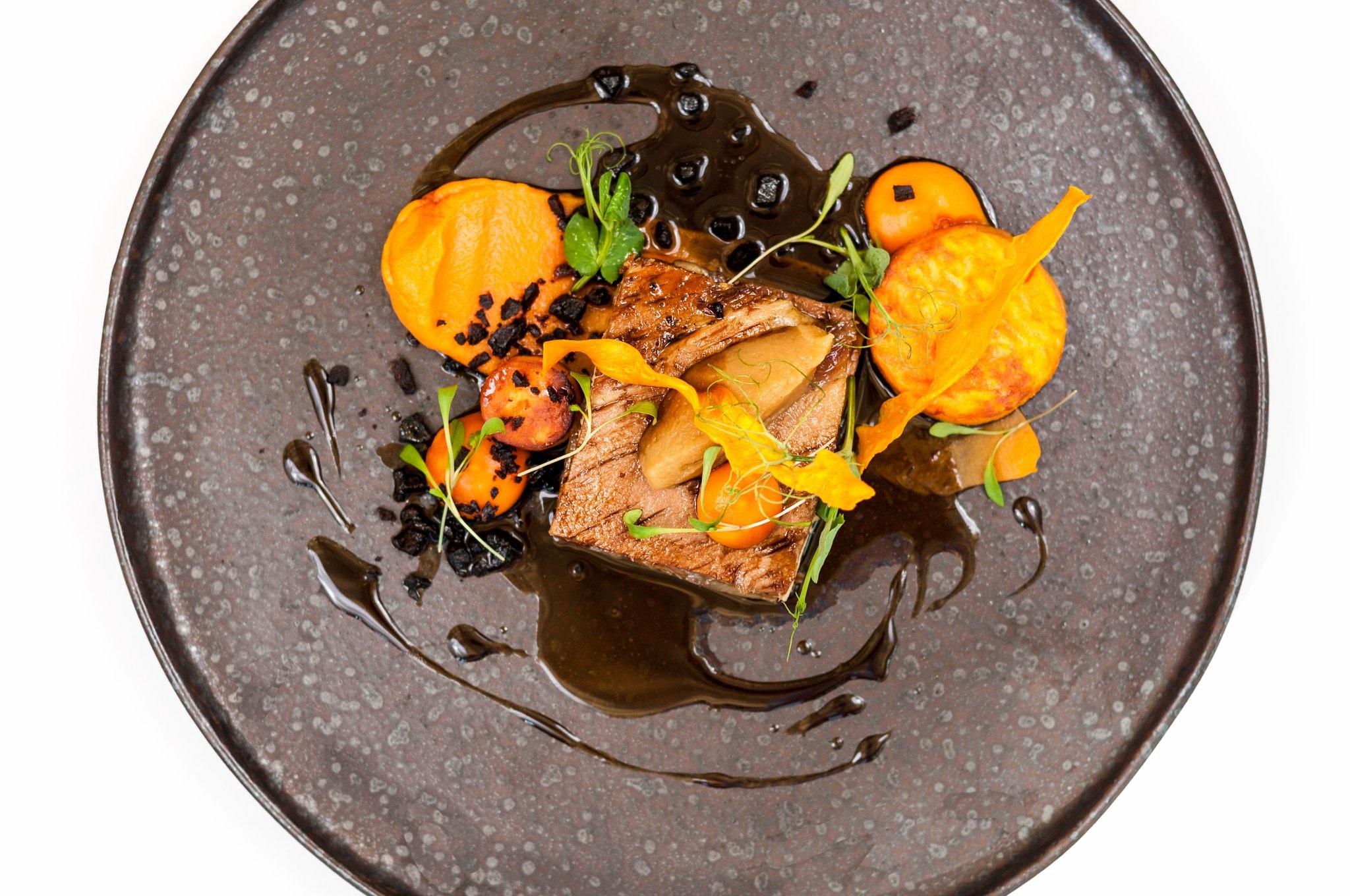 Plat filet de porc cuit basse temperature - Restaurant Astoria - Porto