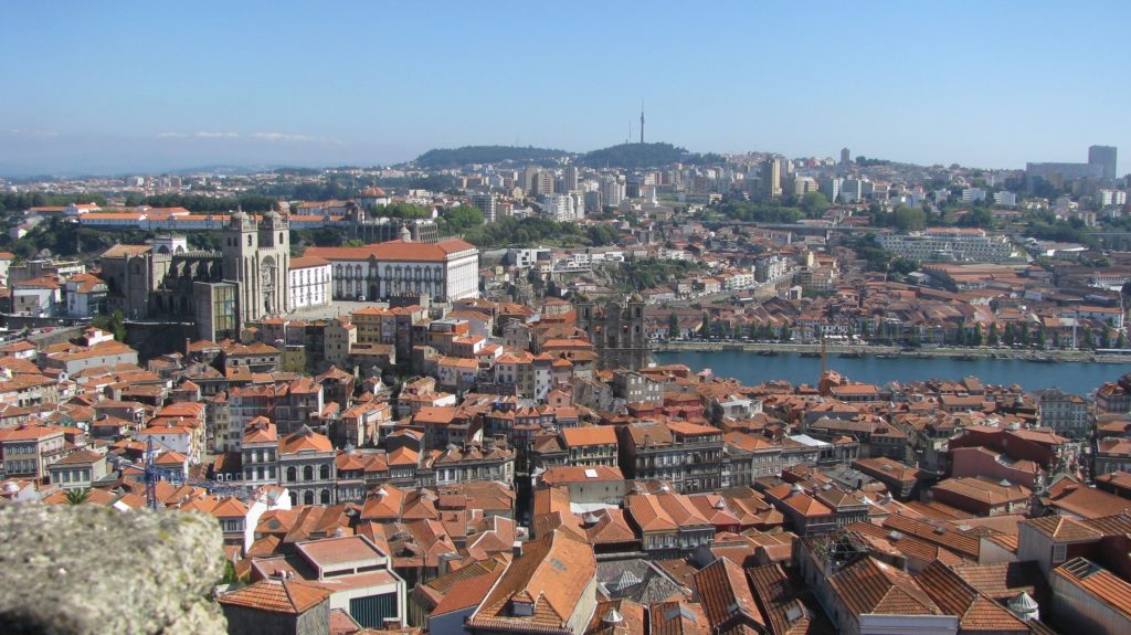 Vue sur Porto - Vila Nova de Gaia et le Douro depuis la Tour des Clercs - Torre dos Clerigos - Porto