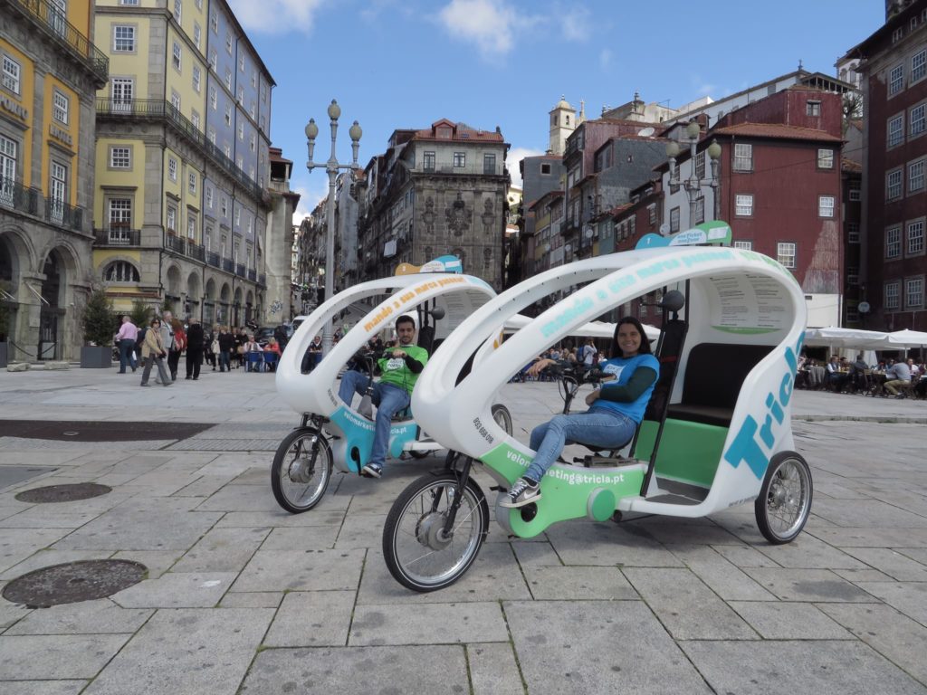 Tricycles en location de chez Biclas e Triclas - Porto